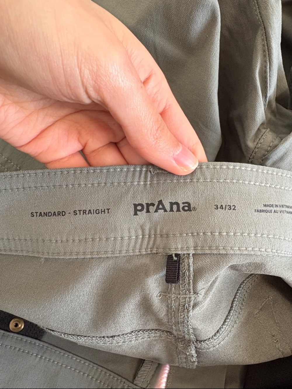 PrAna Brion Pants Men’s Size 34x32 Standard Straight in Thyme Green - Picture 8 of 9